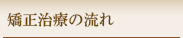 矯正治療の流れ